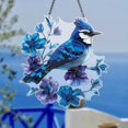 thumbnail image 6 of Hand Painted Hummingbird Suncatcher, Stained Acrylic 8" Window Ornament for Indoor Outdoor Decor, Nature Themed Gift for Women, Mothers & Bird Lovers, 6 of 7
