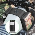 thumbnail image 2 of Uorisanigo ATV Saddle Bag Tank Bag Wear-Resistant Mushroom Print Motorcycle Front Saddlebag Waterproof Accessories Storage Pack Suitable for Grizzly Bicycle, 2 of 7
