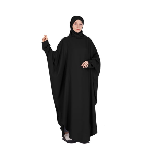 Abaya Dress for Elegant Summer Abaya Dress for Women Flowy Long Sleeve Prayer Gown Fashion Attire