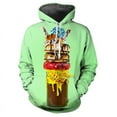 3D Printed Food Ice Cream Hoodie For Men Clothes Spring Autumn Long