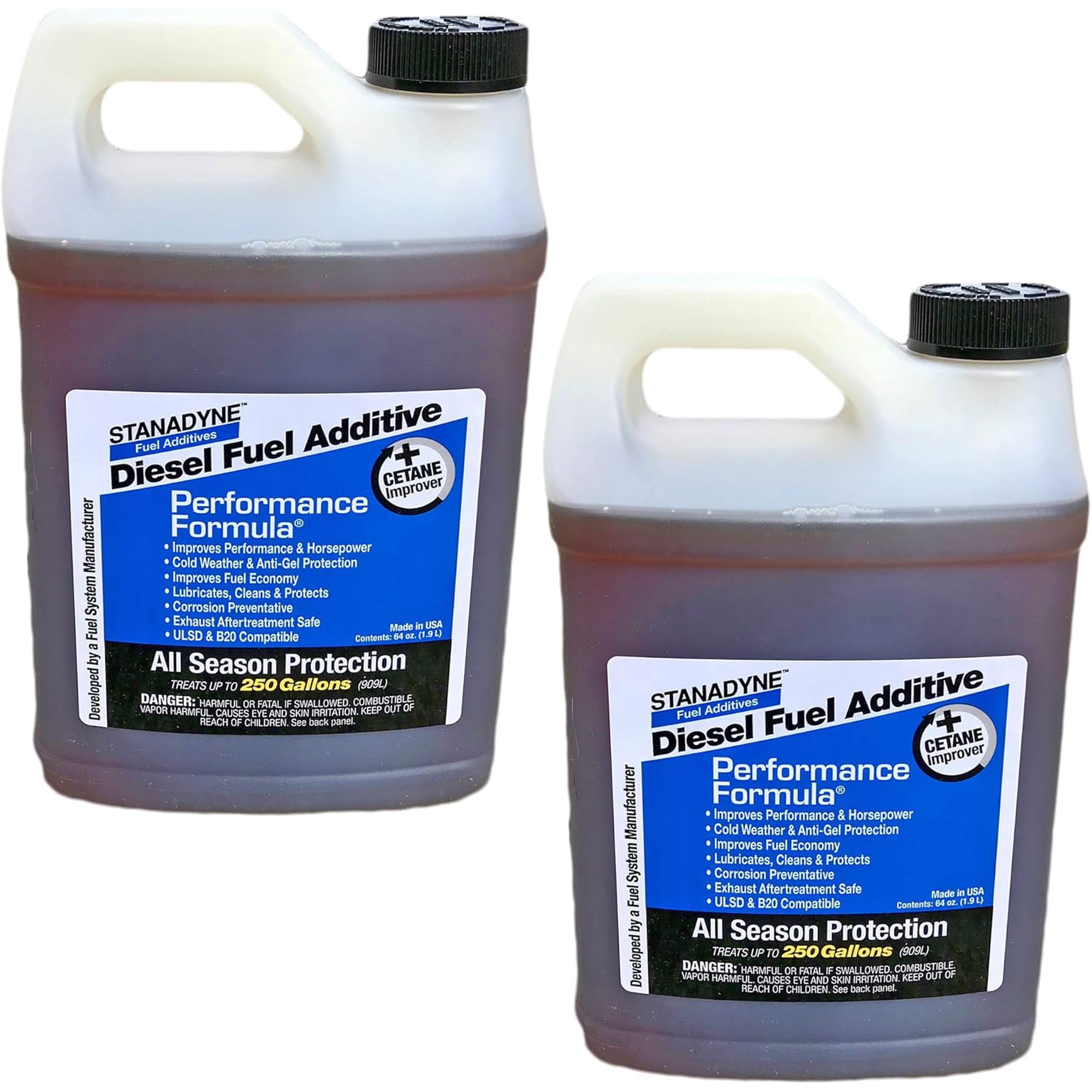 Stanadyne Performance Formula Diesel Fuel Additive, All Season Protection, 1/2 Gallon, 2 Pack