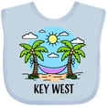 thumbnail image 3 of Inktastic Summer Vacation in Key West Boys or Girls Baby Bib, 3 of 4