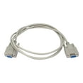 thumbnail image 1 of Monoprice - Serial cable - DB-9 (F) to DB-9 (F) - 6 ft - molded, thumbscrews - beige, 1 of 2
