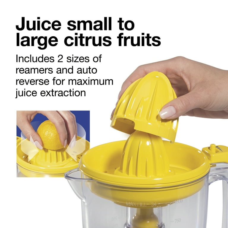 Proctor Silex Alex s Lemonade Stand Electric Citrus Juicer Lemon Juicer 34 oz. Pitcher Includes 2 Reamers and Recipe Book 1 of Purchase Benefits