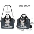thumbnail image 3 of Insulated Crossbody Lunch Bag 10L Lunch Tote with Adjustable Shoulder Strap for Work Office Picnic Rabbit in A Space, 3 of 6
