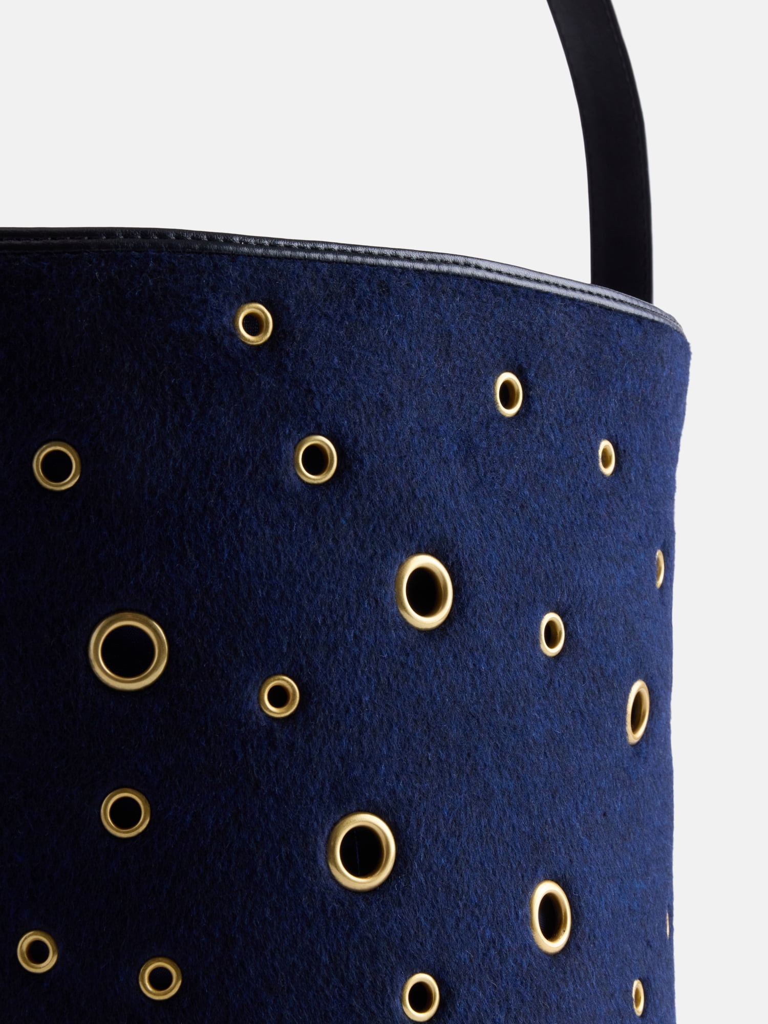 Free Assembly Women’s Grommet Bucket Bag, Navy