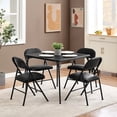 thumbnail image 2 of VECELO Folding Square Table, Portable Card and Game Activity Table for Indoor or Outdoor, Black, 2 of 8
