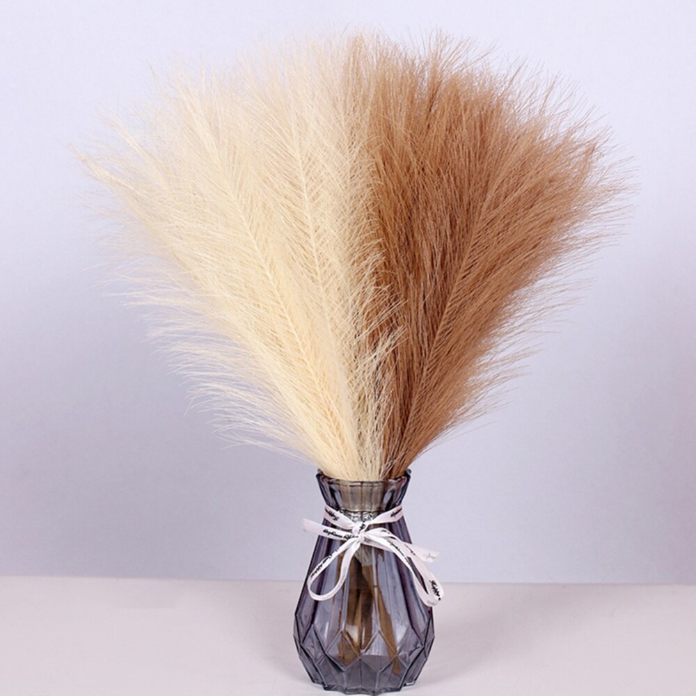 Buy CLEARANCE]Simulation Reed Pampas Grass Faux Pampas Grass Artificial Dried Pompas Grass