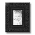 thumbnail image 2 of ArtToFrames 4 x 6 Majestic Black Picture Frame, 4x6 inch Black Wood Poster Frame (WOM-5120), 2 of 7
