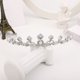 thumbnail image 5 of Zhuge Tiara de boda para novia, diadema de princesa, corona de novia, joyería para el cabello con diamantes de imitación de cristal, decoración para novia, cumpleaños, graduación, boda (plateada), 5 of 5