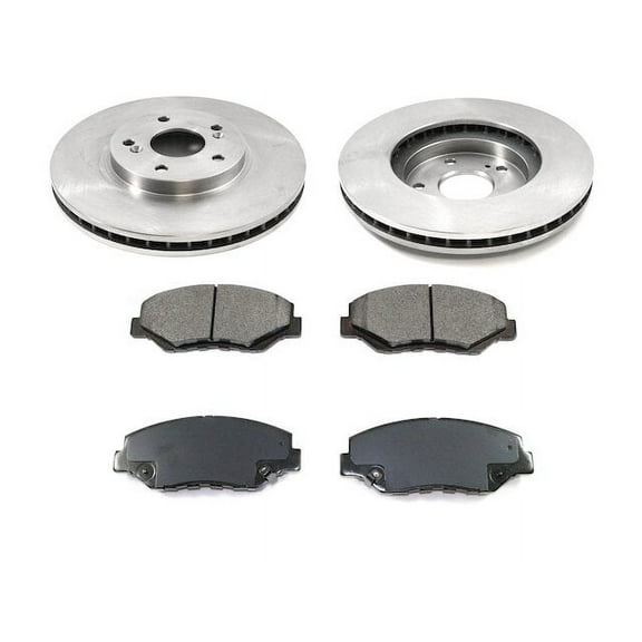 Front Brake Pad and Rotor Kit - Compatible with 2003 - 2007 Honda Accord 2004 2005 2006