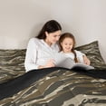 thumbnail image 5 of Castle Fairy Vintage Camo Queen Comforter Set,Abstract Camouflage Bedding Comforter Set, 5 of 8