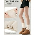 thumbnail image 5 of SUCUUI 4 Pairs Womens Merino Wool Boot Socks, Thermal Thick Winter Warm Cozy Hiking Work Boot Socks ,Christmas Gift, 5 of 8