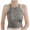 Gray, variant on CFLVAEK Tank Top with Built in Bra for Women Casual Summer Halter Tank Tops Slim Fit Sleeveless Tunic Tops Solid Color Cotton Clothes Red Free Size