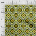 thumbnail image 2 of oneOoneCottonJerseyYellowFabricAfricanQuiltingSuppliesPrintSewingFabricByTheYard58InchWide, 2 of 4