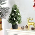 thumbnail image 6 of Mini Christmas Tree 12.6inch Artificial Small Pine Trees with Burlap Base Made Of PVC Material Small Tabletop Trees For Christmas Decoration Home Office Party Decor, 6 of 6