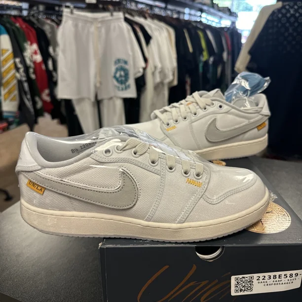 Ni - ke Air Jordan 1 Retro AJKO Low SP Union White/Neutral Size 8.5M DS D08912 101