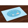 thumbnail image 1 of Ambesonne Saying Place Mats Set of 4, Stars, Standard Size, Multicolor, 1 of 4