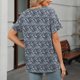 thumbnail image 4 of Usted Es Más Que una Camisa de Puntuación de Prueba, Cuello en V de Manga Corta Suelta, Camisa para Mujeres, 4 of 6