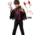 thumbnail image 3 of Disney disfraz de vampiro para niños y niñas, vestido de fiesta de Halloween, disfraz de Diablo, 3 of 5