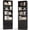 Black(2 Pack), variant on Casaottima Bookshelf and Bookcase with Doors, Floor Standing 6-Tier Shelf Display Storage Shelves, Tall Bookcases for Home Office, Living Room, White