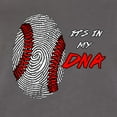 thumbnail image 3 of Wild Bobby, Baseball Fingerprint It's In My DNA, Sports, Women Racerback Tank Top, Dark Grey, X-Large, 3 of 5
