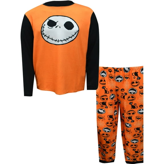 Briefly Stated Mens Jack Skellington Super Soft Guys Jogger Pajama