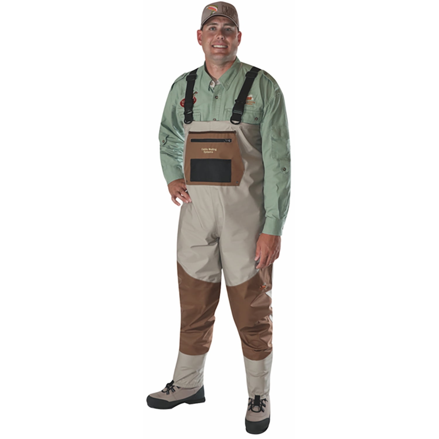Caddis Deluxe Breathable Stockingfoot Waders CA12905W - Short Stout