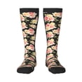 thumbnail image 2 of Lsque Rose Flowers Printed Crew Socks Men's Women's LightWeight Thin Casual Calf Socks ,Knee High Socks,Cotton Socks, 2 of 9