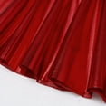 thumbnail image 6 of Haitryli Toddler Youth Girls Metallic Athletic Dance Skirt Pleated Mini Skirts High Waist Scooter Skater Skirt Skort Red 13-14, 6 of 7