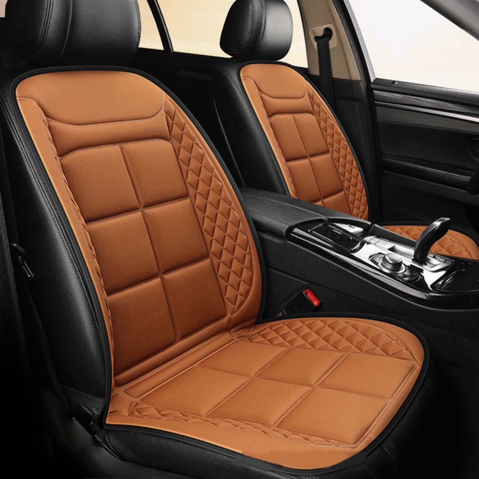 Winter Car Seat Cover Soft Plush Seat Cover For Car Front Seat Comfortable Car Seat Cushion Driving In Winter Most Car SUVs Trucks (Warm)