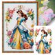 thumbnail image 1 of Hilo Algodón Bordado Punto Cruz Con Princesa Y 18CT 35x50cm, 1 of 9