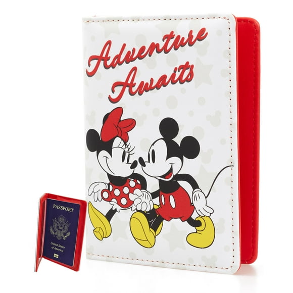 Funda para pasaportes Disney Mickey & Minnie Mouse para mujer