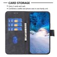 thumbnail image 5 of for Apple iPhone XR Wallet Case, PU Leather Flip Folio Case with Card Holders Magnetic Closure Folding Adjustable Kickstand Vintage Phone Cover for iPhone XR, Black, 5 of 6