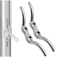 thumbnail image 1 of 2PCS Flagpole Cleat Hook Flagpole Rope Cleat Hook Multipurpose Durable Stainless Steel Flagpole Accessories, 1 of 7