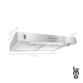 thumbnail image 3 of Campana Extractora de Pared LUMO 60 cm Acero Inox Luz Led plateado MEDIANO, 3 of 9