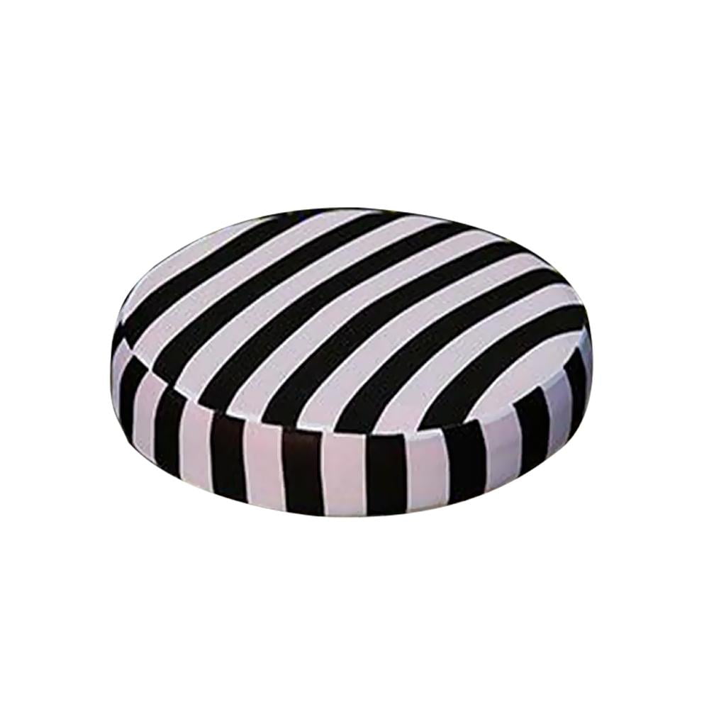 New Stool Cover Home Bookstore Round Chair Seat Cushion Sleeve Protector Striped 