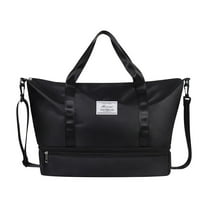 Expandable Travel Bag for Men - Large Weekender Bags for Women with Shoe Compartment,Weekender Overnight Bag Oversized Travel Duffel for Men and Women Carry On Tote Shoe Compartment