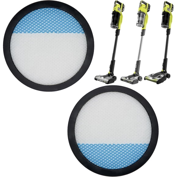 Reemplazo de Filtro HEPA para Ryobi 18V 1 + Aspiradora de Palo Inalámbrica PBLSV716K, PBLSV716B, PBLSV717K, PBLSV717B, PCL720K, PCL720
