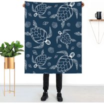 Turtle Throw Blanket for Women Soft, Fleece Blanket Washable Bed Blanket Lightweight Blanket Travel for Men, Sofa, Home, Couch (50"x40")