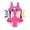 h-Hot Pink, variant on LRen Swimming Suit for Girls One Piece Ruffle Bikini Swimwear for Kids Girls Funny Summer Tail Swimsuit Girls Beach Swimwear Girls'swimwear Bikini Set