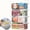 White, variant on SUNALLY Freezer Organizer Bins 4 Pack, Stackable Freezer Baskets with Foldable Handle for 3.5-7 Cu.FT Deep Chest Freezer Organization, Coated Metal Storage Bins Black