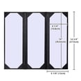 thumbnail image 5 of WeChef 5 pack 4.25"x14" Restaurant Menu Book Covers Trifold 3 View PU Leather w/ Angled Corner Wine List Bar, 5 of 9