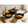 thumbnail image 3 of Juego de sartenes de aluminio fundido FlavorStone Gran Gourmet Set 6 accesorios, 3 of 6