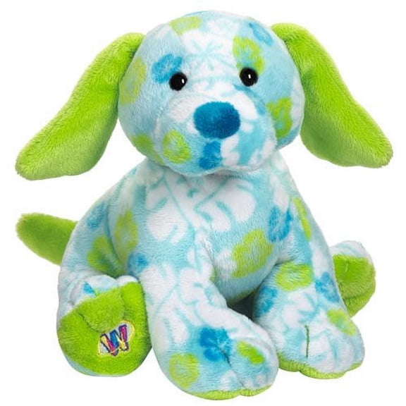 Ganz Webkinz - TROPICAL  Island Pup Plush HM600 (No Webkinz Code)(BONUS 1 WEBKINZ GIFT BAG)
