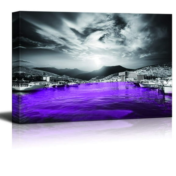 wall26 Canvas Wall Art Black and White Scenery Pictures Home Wall Decorations for Bedroom Living Room Paintings Canvas Prints Framed - 24x36 inches