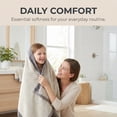 thumbnail image 5 of Unique Bargains Soft Highly Absorbent Cotton Striped Bath Towel 2 Pack Grey 55"x28", 5 of 6