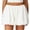 White, variant on Womens Fashion Bubble Shorts Pleated Elastic High Waisted Shorts Casual Solid Temperament Bottoms Summer,White S