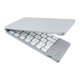 thumbnail image 3 of Teclado inalámbrico Bluetooth plegable doble para teléfono celular, tableta, computadora, mini teclado multifunción silencioso blanco, 3 of 5