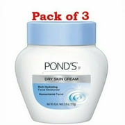 Ponds Dry Skin Cream Rich Hydrating Skin Cream 3.9 oz, 3 Pack